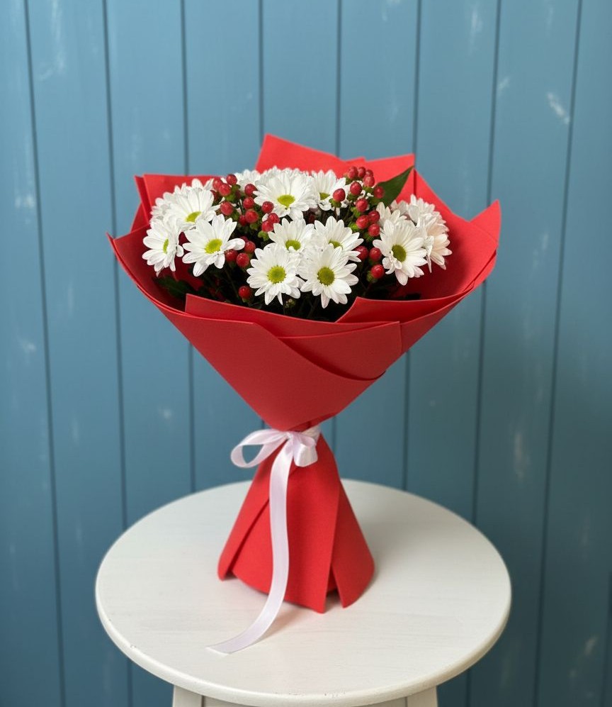 Букет цветов из: Хризантемы в Куруше