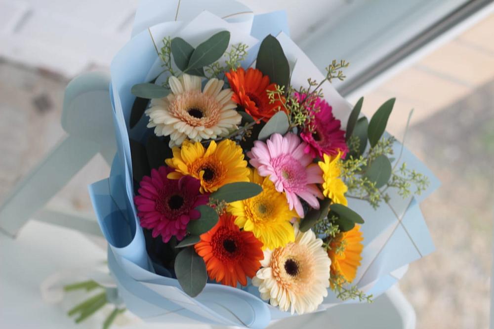 Букет цветов из: Герберы в Куруше