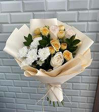 Букет цветов из:  Розы и Хризантемы в Куруше