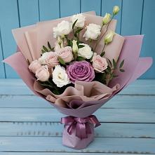 Букет цветов из:  Розы и Лизиантусы в Куруше