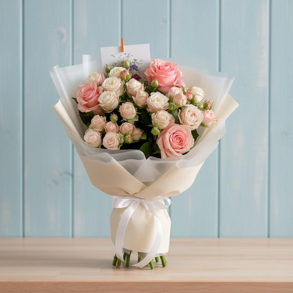 Букет цветов из: Розы в Куруше