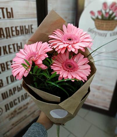 Букет цветов из: Герберы в Куруше
