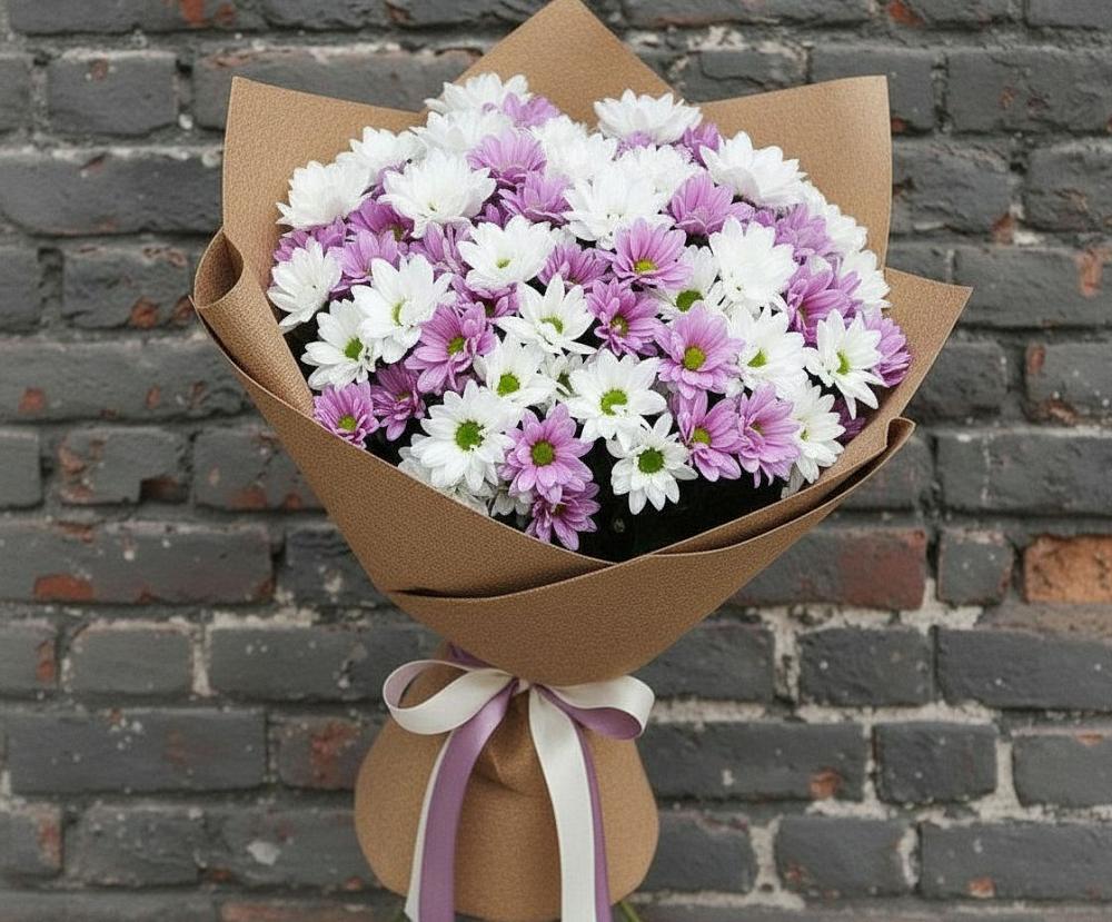 Букет цветов из: Хризантемы в Куруше