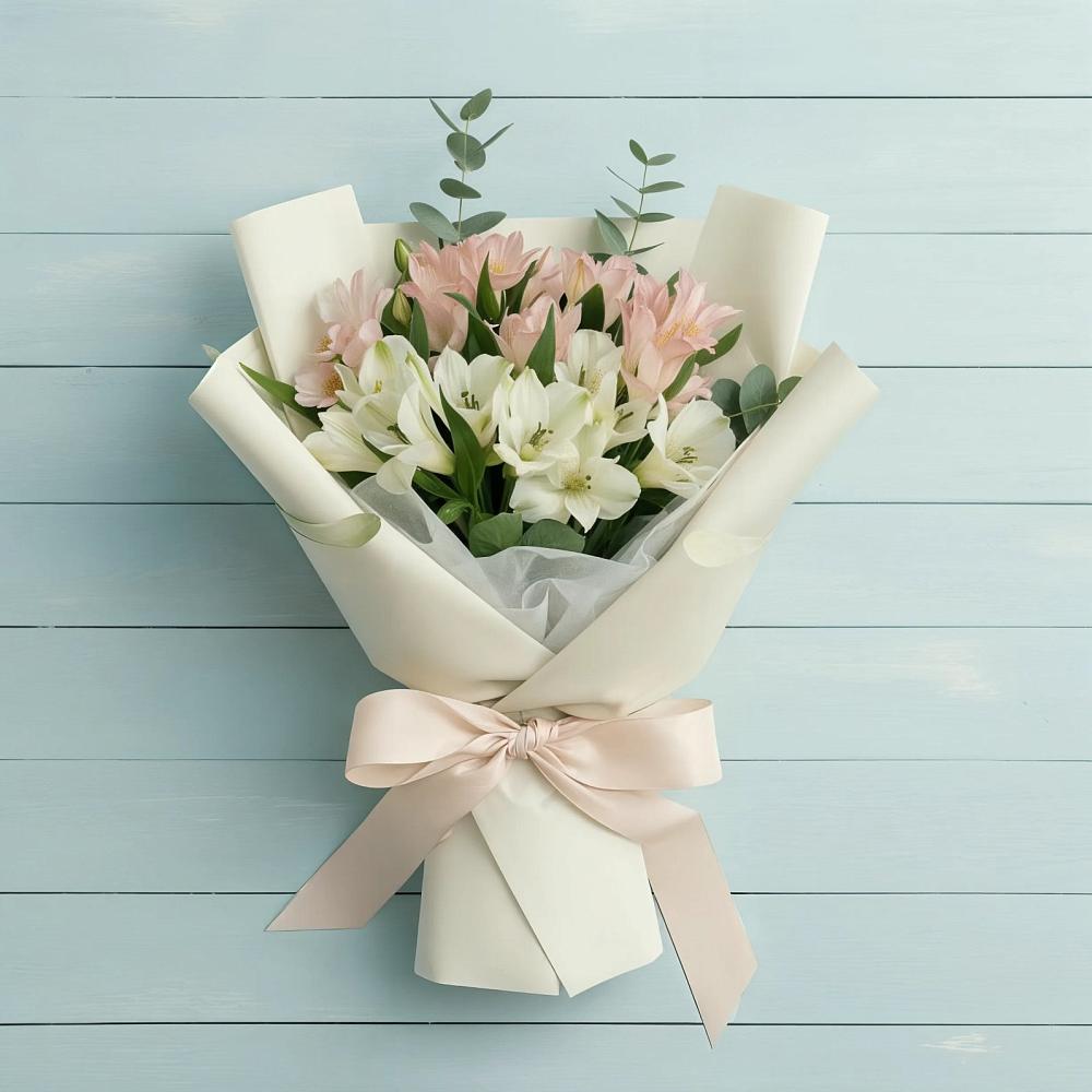 Букет цветов из: Альстромерии в Куруше