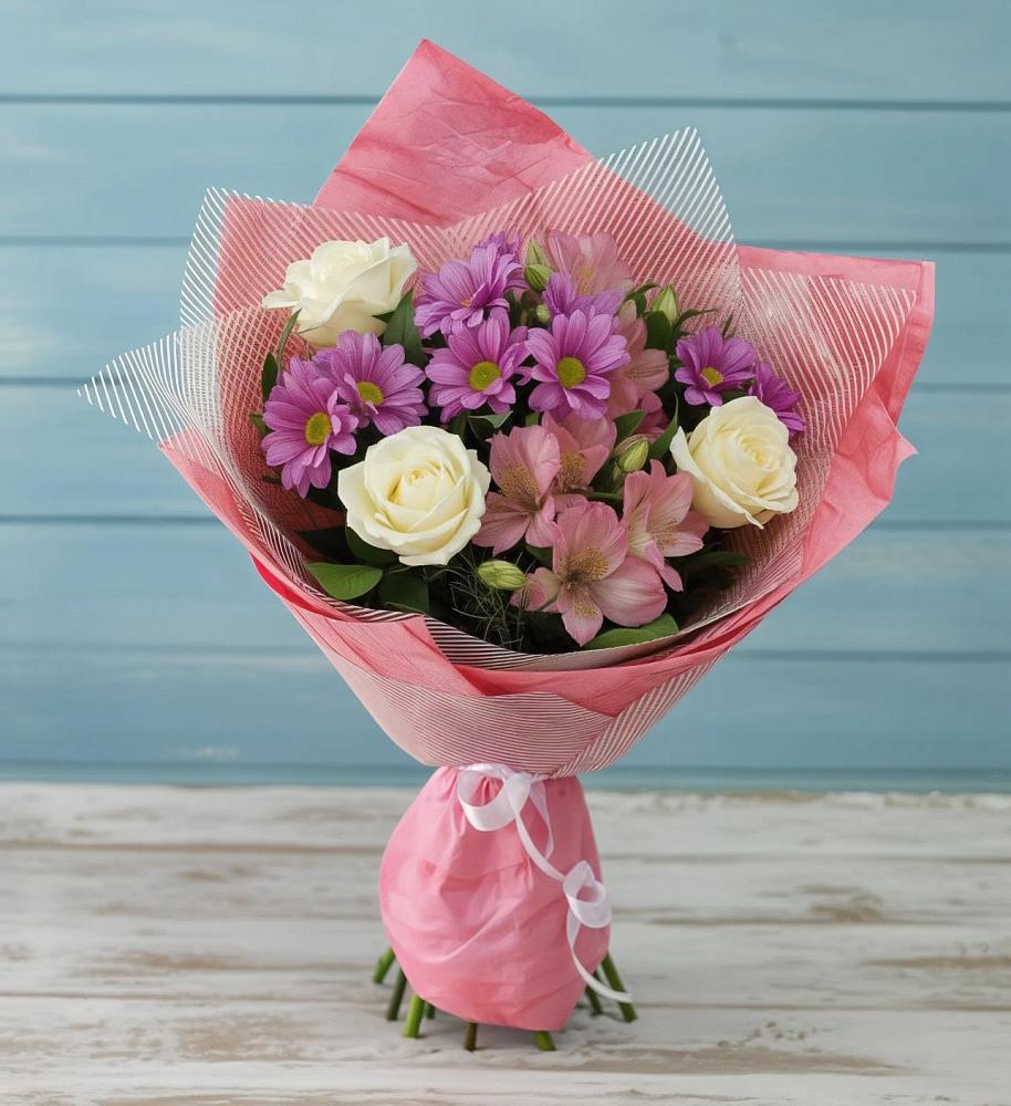 Букет цветов из: Герберы в Куруше