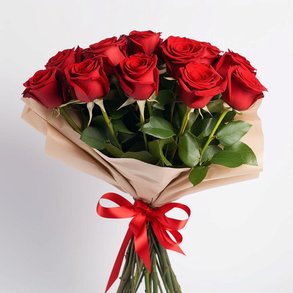 Букет 11 Красных роз Эдлесс Лав в Куруше