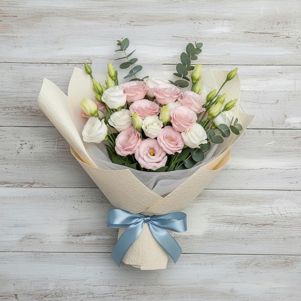 Букет цветов из: Лизиантусы в Куруше